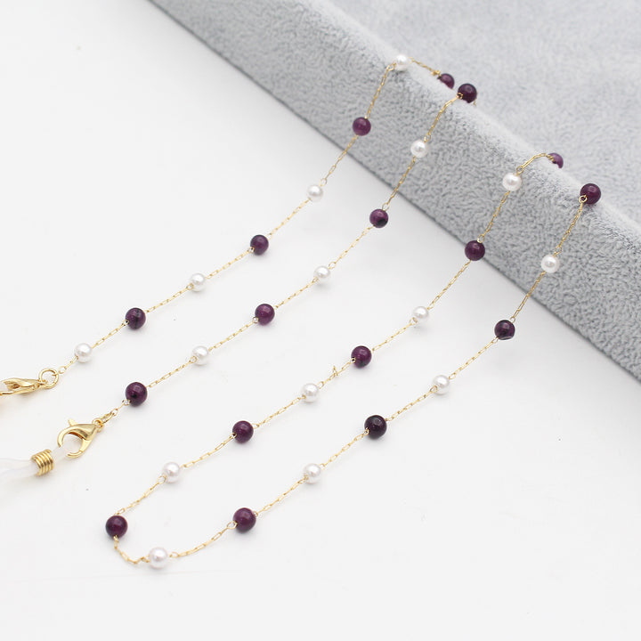 Elegante Mehrfarbige Brillenkette Karnz