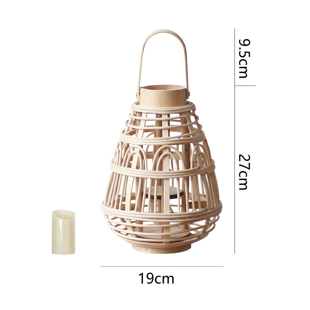 Rustikale Rattan-Laterne Karnz