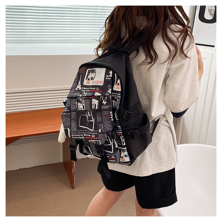 Niedlicher illustrierter Grafik-Rucksack