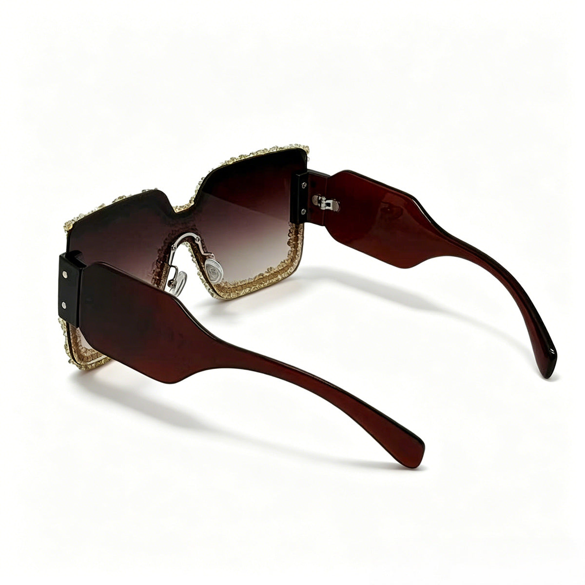 Damen modische Schutzbrille mit einzigartigem Kristallrahmen Karnz
