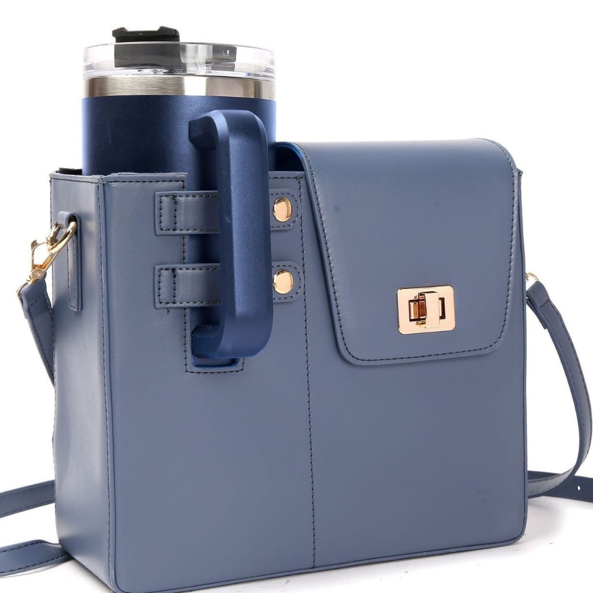 Damen Multifunktionale Handtasche mit integriertem Becherhalter Karnz