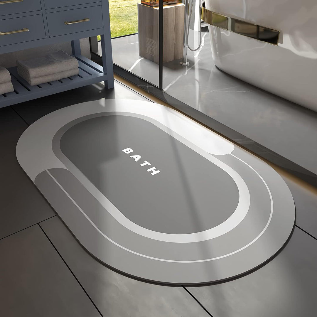 Weicher strukturierter Badezimmerteppich Karnz