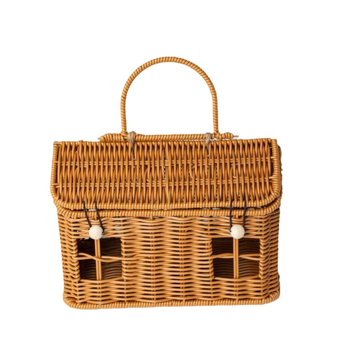 Handgefertigter Korb-Picknickkorb Karnz