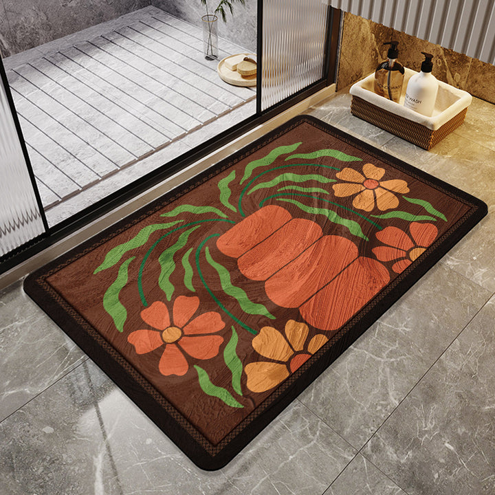 Floraler Druck Teppich Karnz