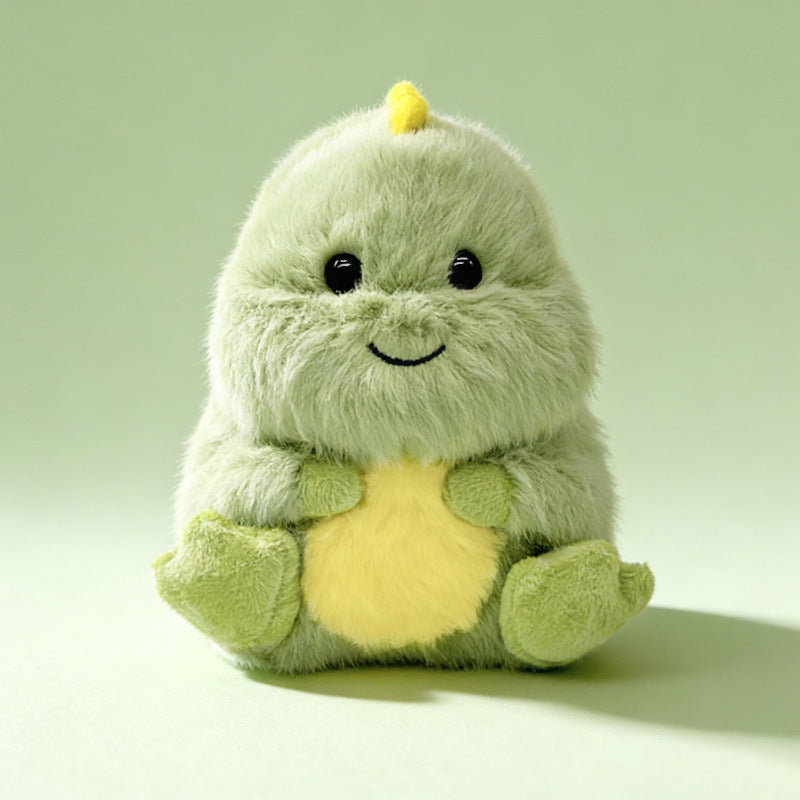 Plüsch Sitzender Dino Kuscheltier mit Ultra-Weichem Kunstpelz und Besticktem Gesicht Karnz
