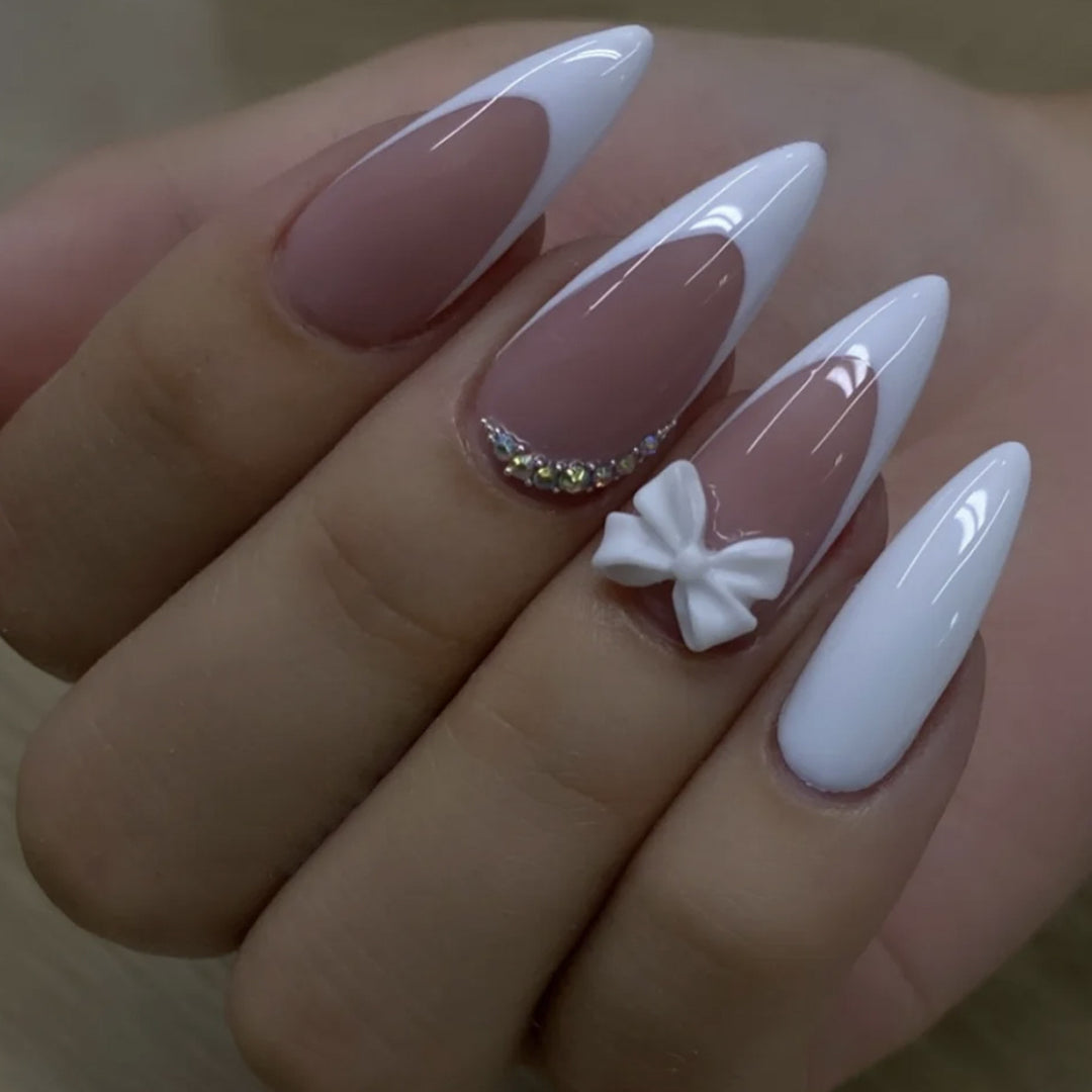 Künstlerisch Gestaltete Stiletto Nagelkunst Extensions Karnz