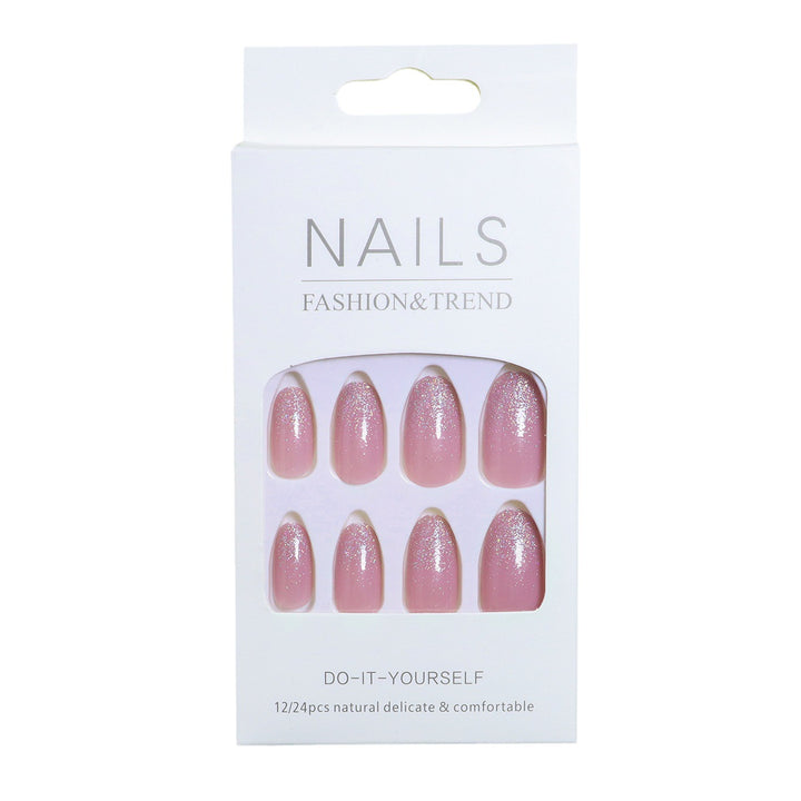 Elegante DIY Glitzernde Presse-Nagelset Karnz
