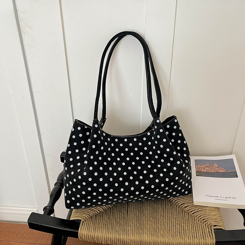 WoChic Polka Dot Schultertasche Karnz