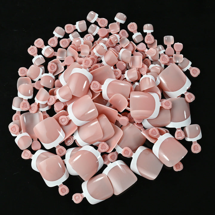 French Tip Gel Fußnagel Set Karnz