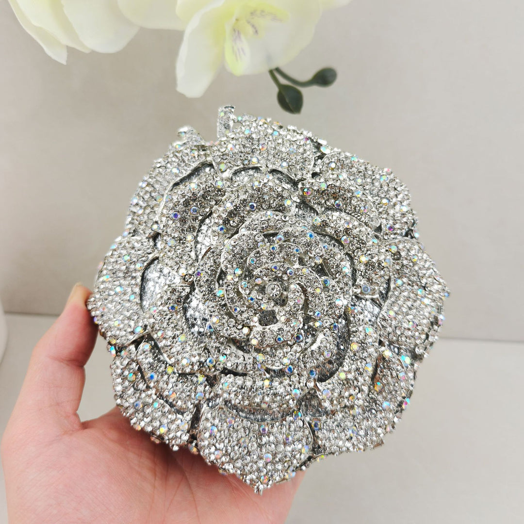 Blumen Rosenförmige Abendclutch
