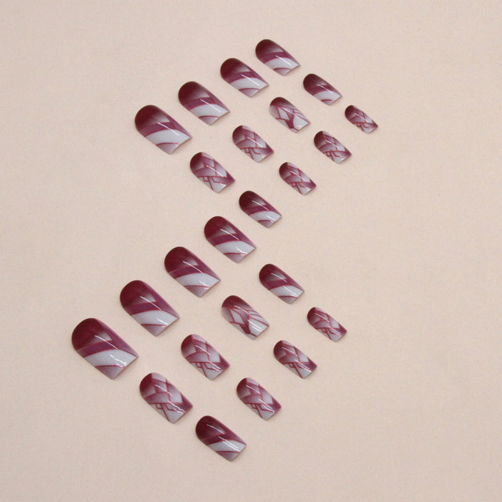 Künstlerische geometrische Nagelverlängerungen Karnz
