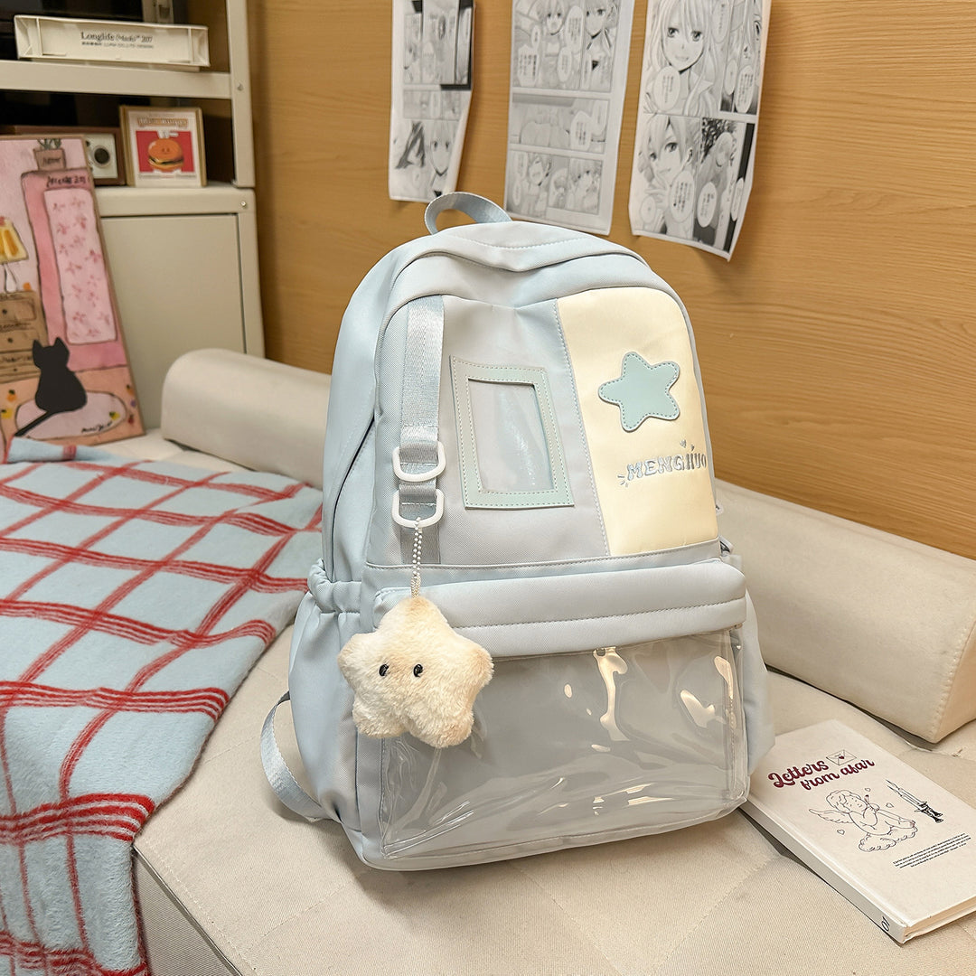 Gemütlicher Plüsch-Rucksack mit Sternenverzierung Karnz