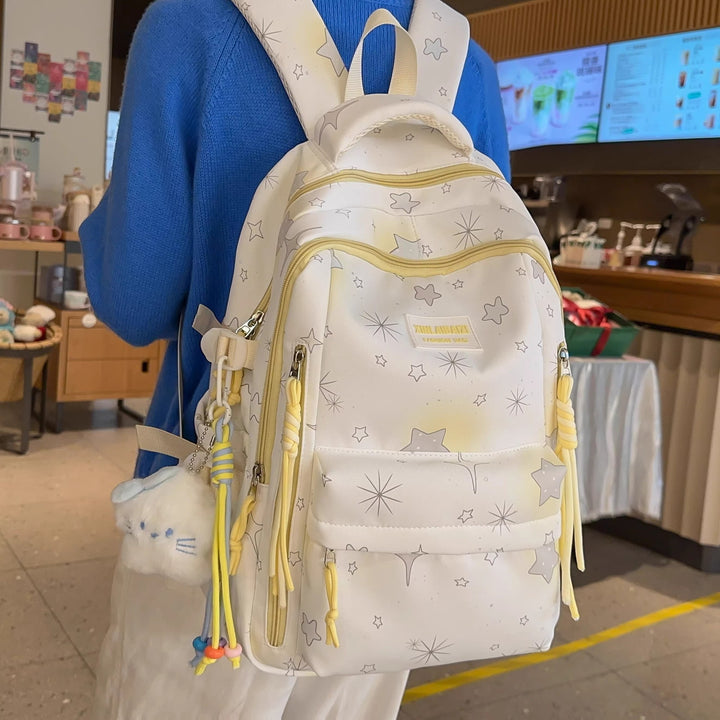 Multifunktionaler Rucksack mit Sternmuster
