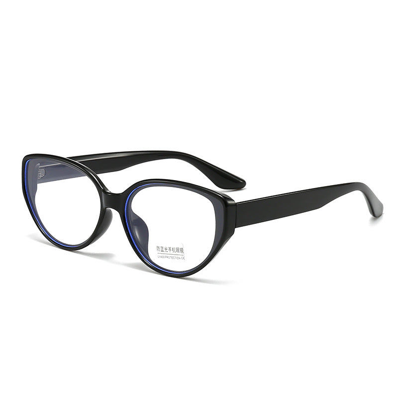 Damen Cat-Eye Brille mit transparentem Rahmen Karnz