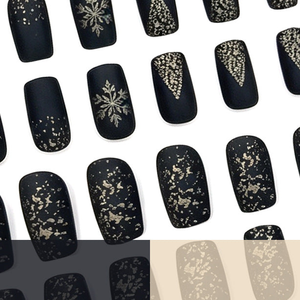 Festliche Winter-Themen Acryl-Nagelverlängerungen Karnz