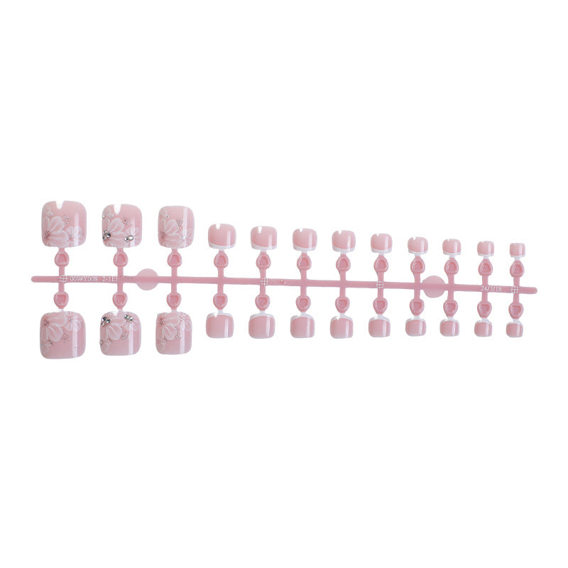 Premium Floral Press-On Nagelset Karnz 1788496129