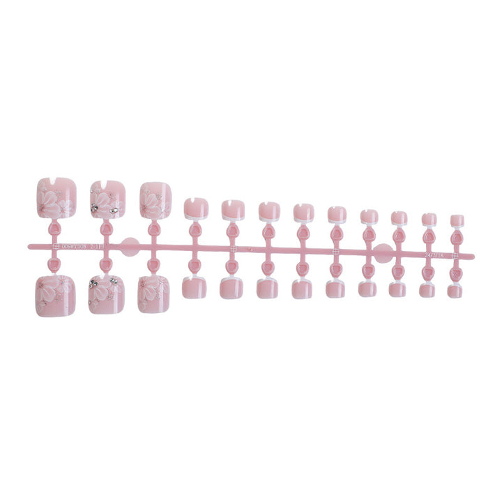 Premium Floral Press-On Nagelset Karnz 1788496129