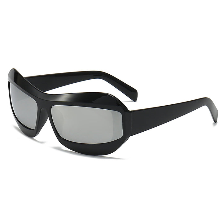 Moderne Design Stilvolle Übergroße Schildbrille