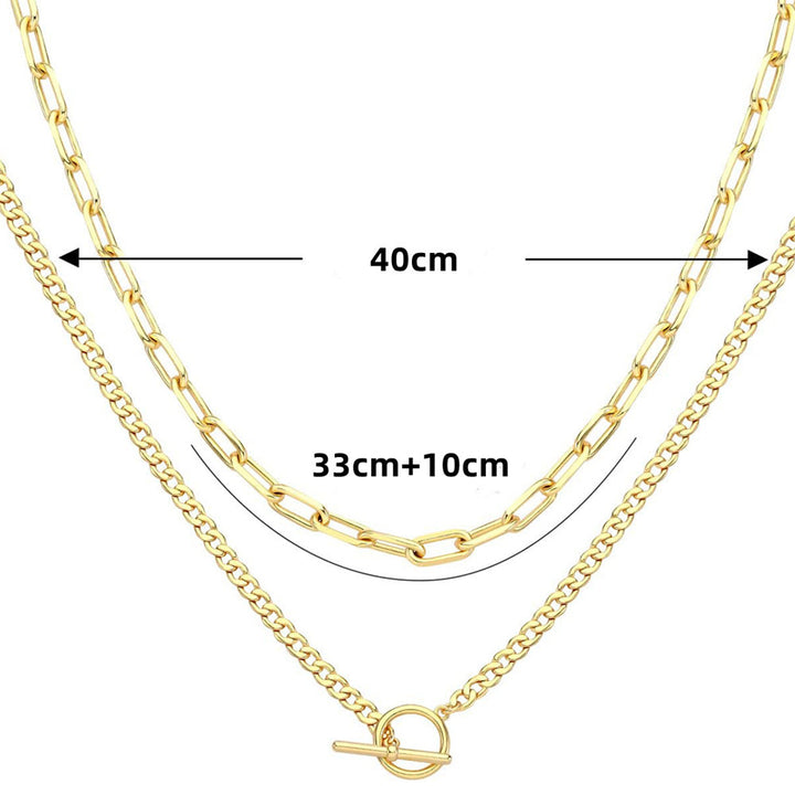 Elegante Silber Kettenhalskette Karnz