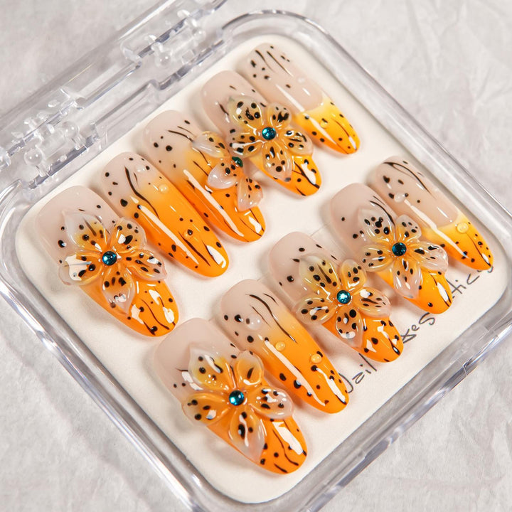 Dekoratives Ombre Nagelverzierung Set