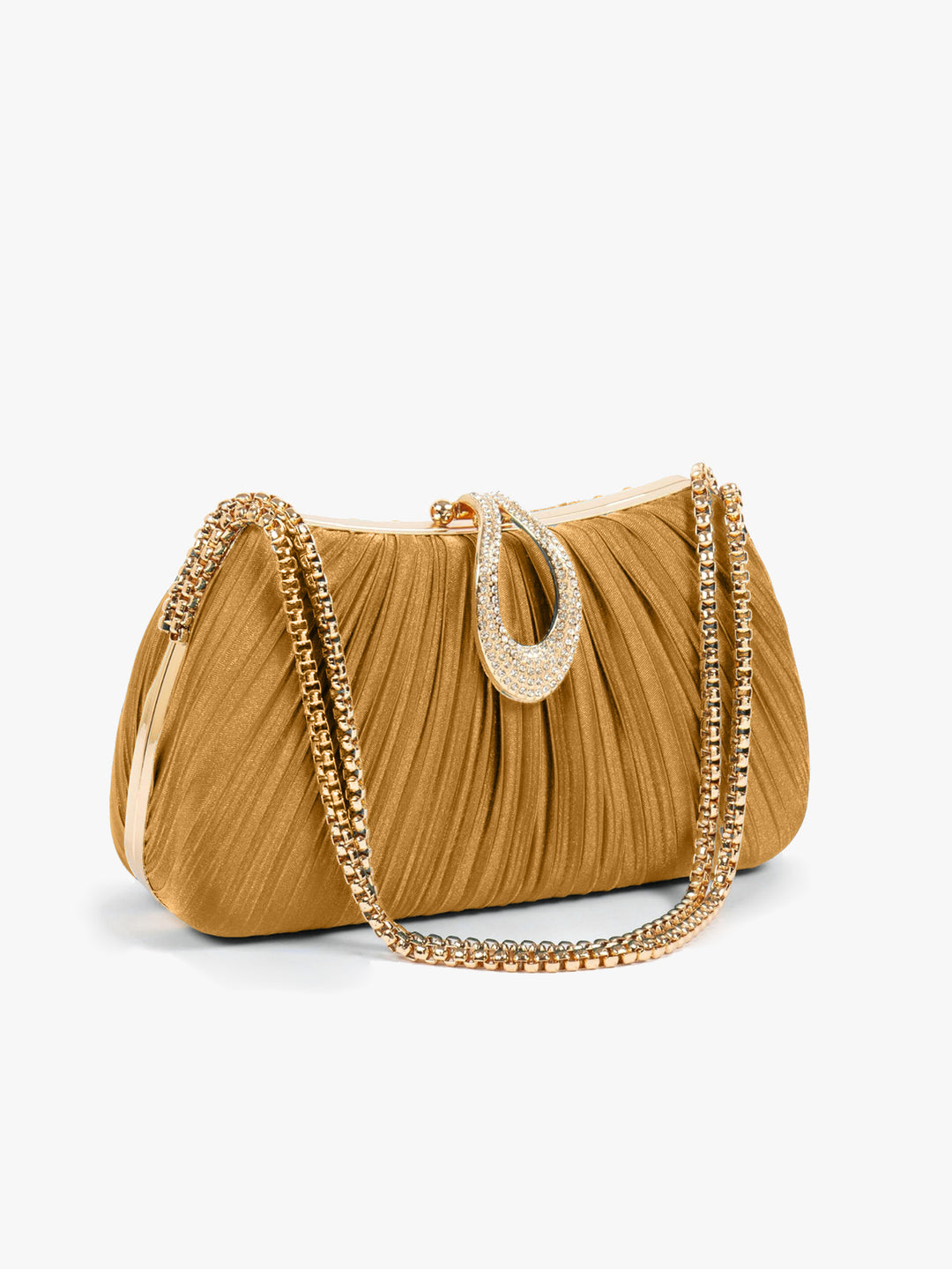 Luxuriöse plissierte Abend-Clutch