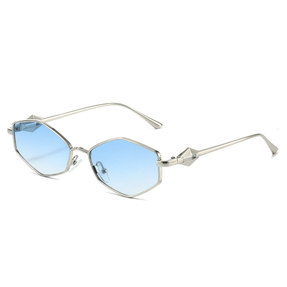 Chic geometrische Rahmen Sonnenbrillen Karnz