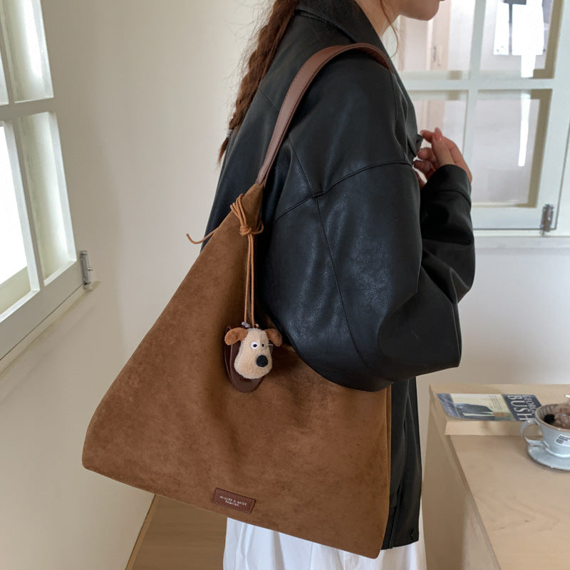 Premium Wildleder Slouchy Tote Bag Karnz