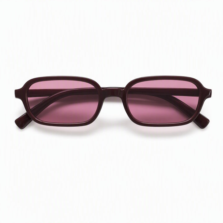 Retro-inspirierte Übergroße Rechteck-Sonnenbrille Karnz