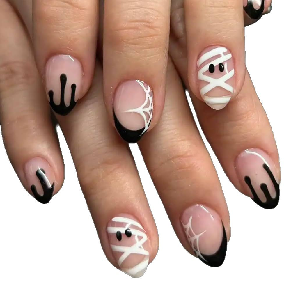 Kreatives Kunstnägel Set mit Halloween-Motiven Karnz