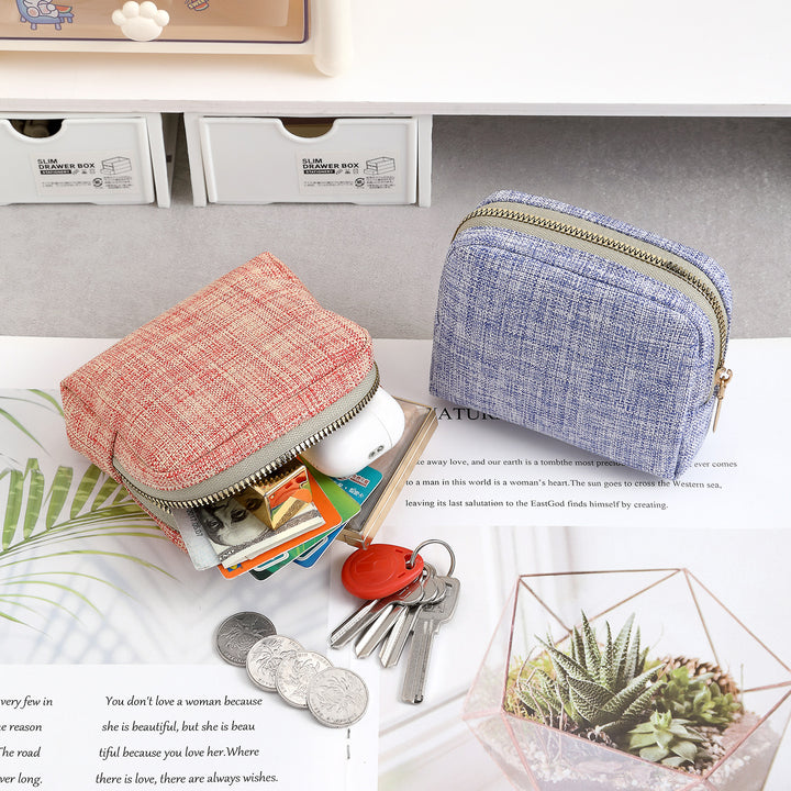 Kompakte Reißverschluss-Münztasche