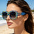 Damen Sonnenbrille mit kreativem Süßigkeitenbesatz Karnz