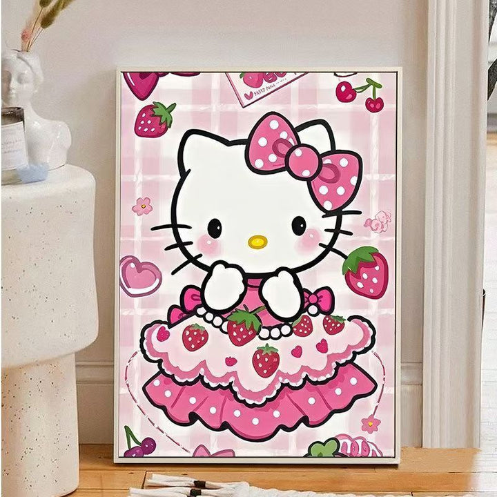 Niedliche Charakter-Illustration Kunstdruck Karnz