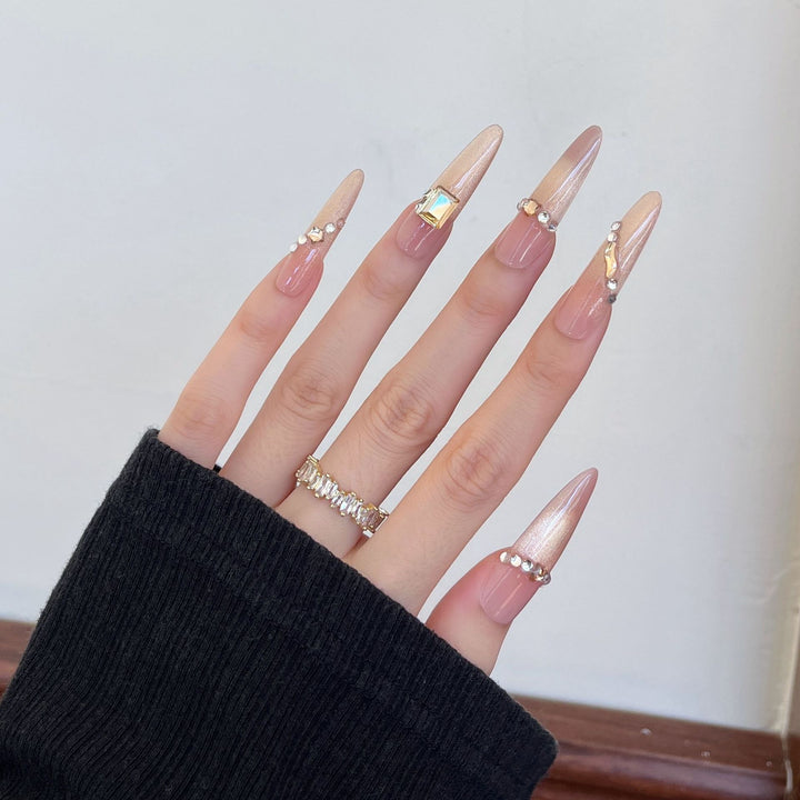 Glamouröse Stiletto Press-On Nagelverlängerungen Karnz