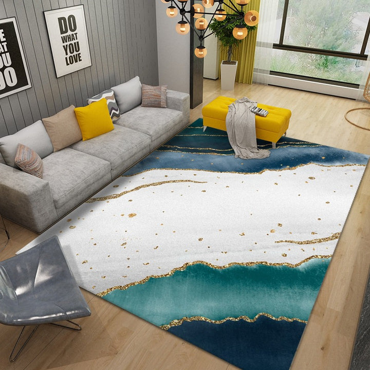 Luxuriöser geometrischer Designteppich