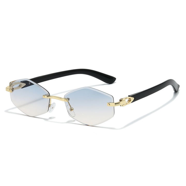 Futuristische sechseckige Rahmen Sonnenbrille Karnz