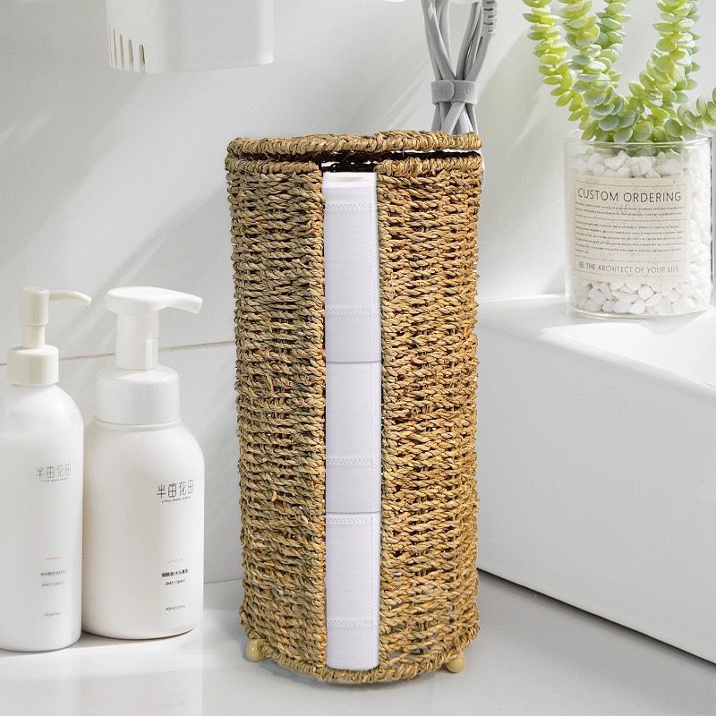 Damen Multifunktionaler Rattan Ablagekorb Karnz