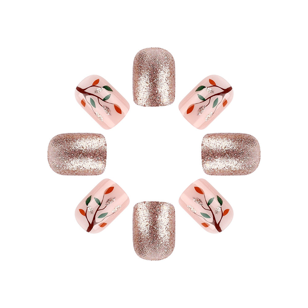 Glitzerndes Blumen-Nagelkunst-Design Karnz