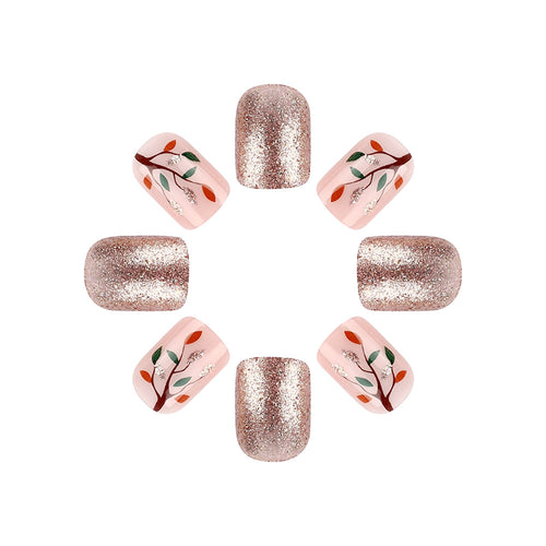 Glitzerndes Blumen-Nagelkunst-Design Karnz