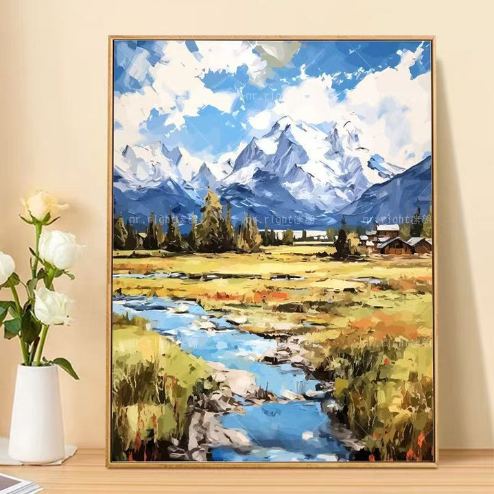 Berglandschaft Leinwanddruck Karnz