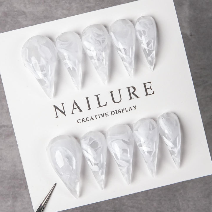Künstlerische Stiletto Press-On Nagelverzierungen  1791254780