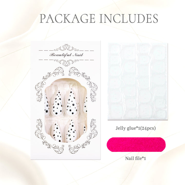 Elegantes dekoratives Press-On-Nagelset