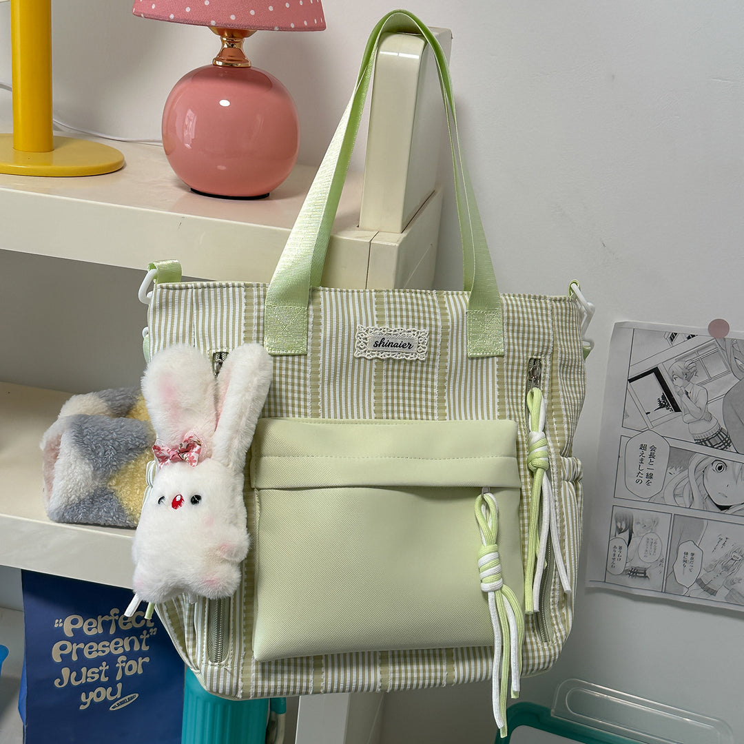 Multifunktionaler gestreifter Rucksack Karnz