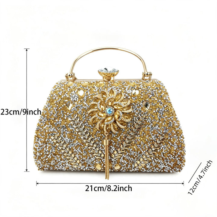 Dekorative florale Abendhandtasche