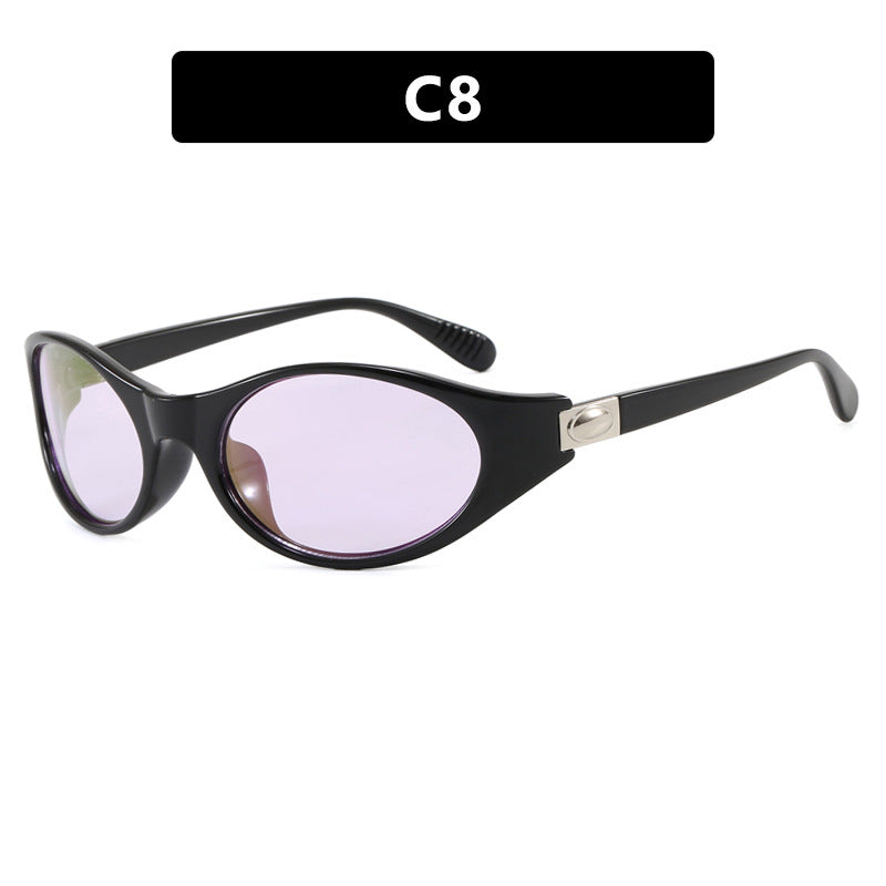 Damen stilvolle Sonnenbrille im eleganten Ovaldesign mit schützendem UV-Filter Karnz