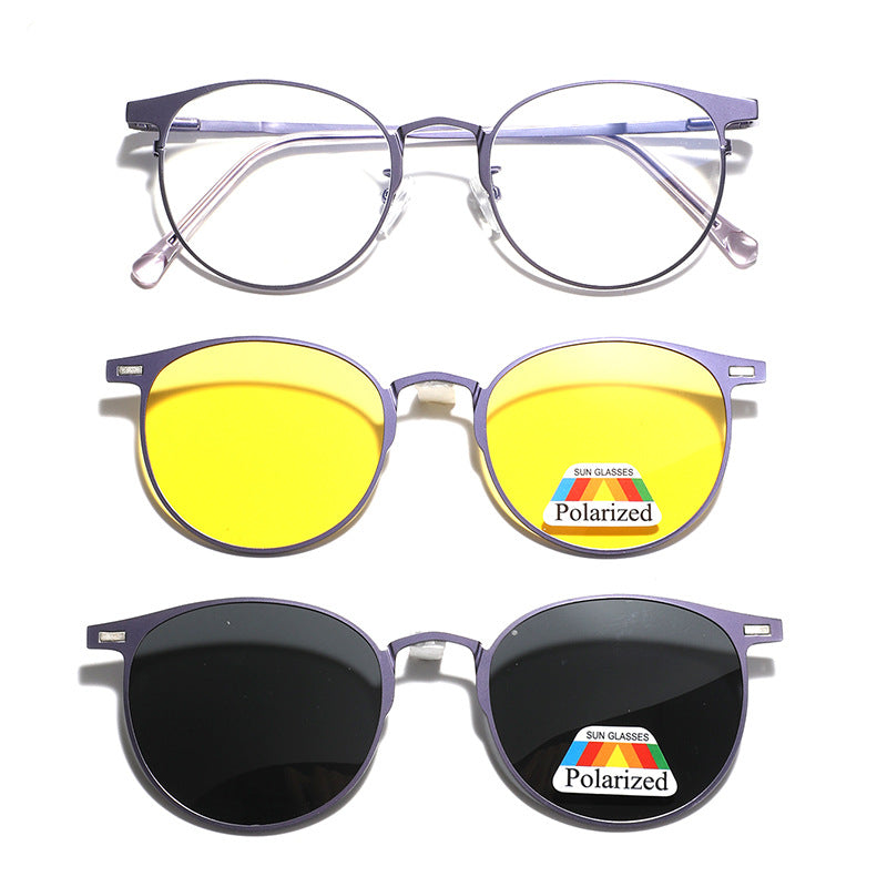 Damen modische Sonnenbrille mit wechselbaren Gläsern und polarisierter Technologie Karnz