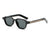 Damen Sonnenbrille im besonderen Design mit eckigen Gläsern Karnz