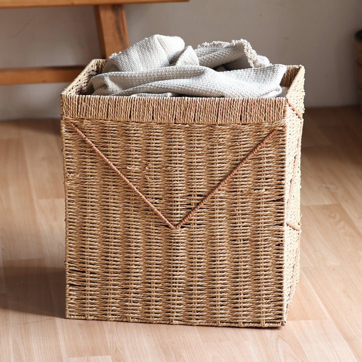 Aufbewahrungskorb aus geflochtenem Rattan Karnz