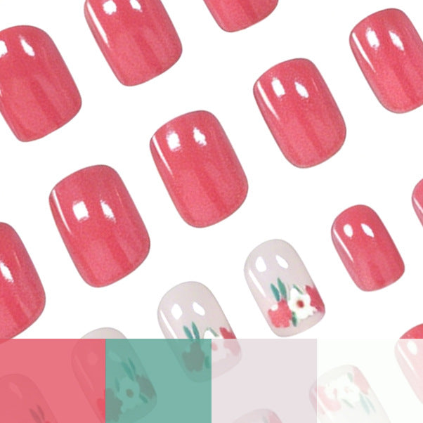 Künstlerische florale Gel-Nagelverstärkungen Karnz