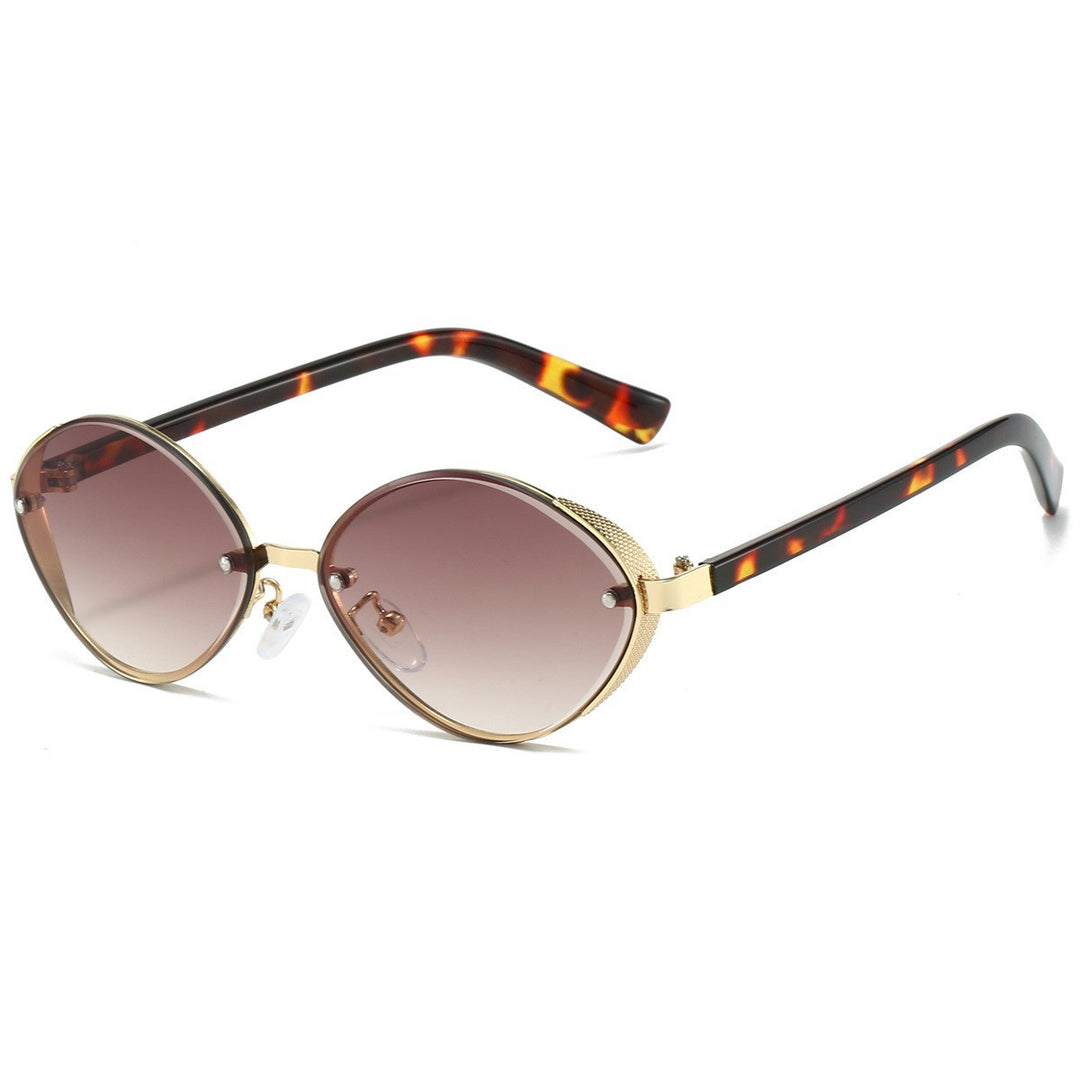 Elegante ovale Rahmen-Sonnenbrille