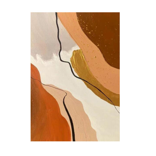 Abstrakte zeitgenössische Wandkunst